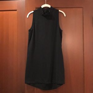 Leith mock neck black dress